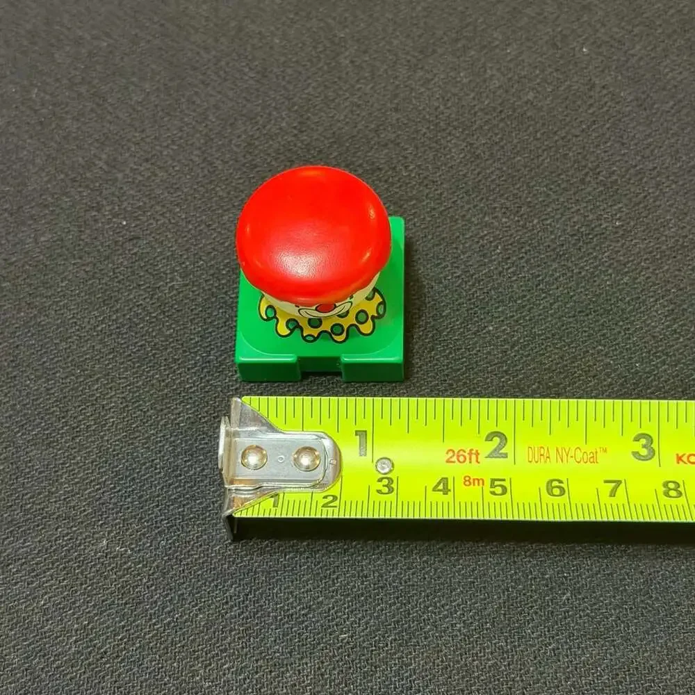LEGO Duplo Vintage Clown Figure with Green 2x2 Square Base